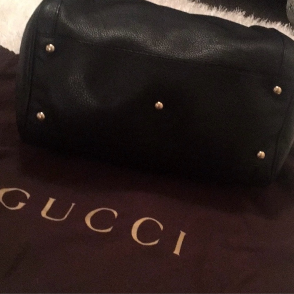 Gucci Black Leather Soho Boston Bag - Picture 4 of 10